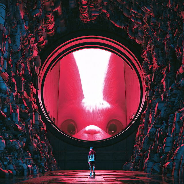 Cyan Magentacore style, Midjourney V8.2, render 4 of 4
