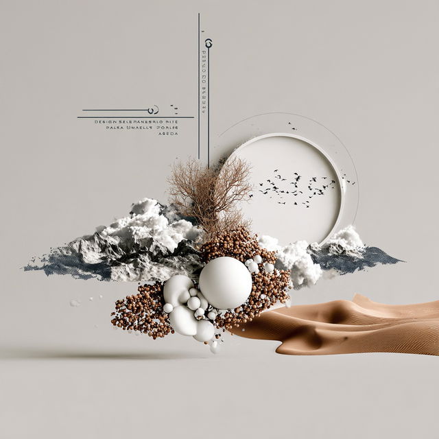 Patterned Object Surrealism style, Midjourney V8.2, render 4 of 4