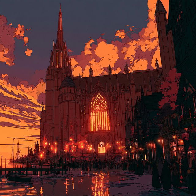 Gearflame Gothic style, Midjourney V8.2, render 3 of 4