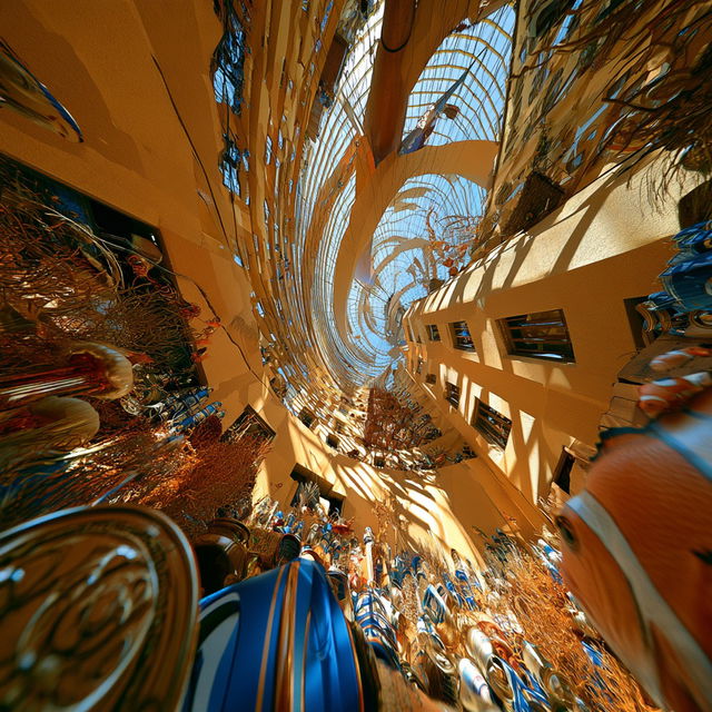 Ochromorphic style, Midjourney V8.2, render 3 of 4