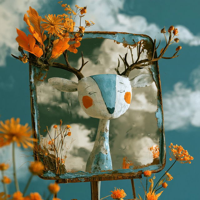 Turquoise Squall Surrealism style, Midjourney V8.2, render 4 of 4