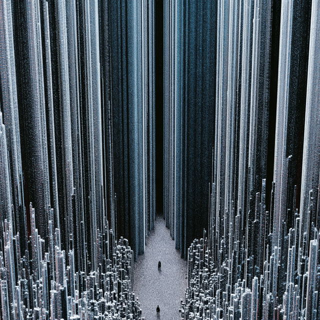 Maquette Megalithics style, Midjourney V8.2, render 3 of 4