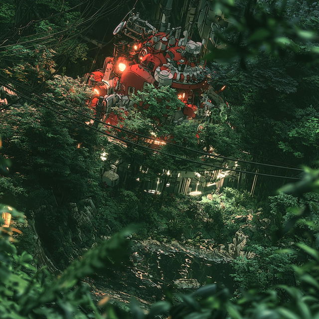 Inkforge Canopy style, Midjourney V8.2, render 2 of 4