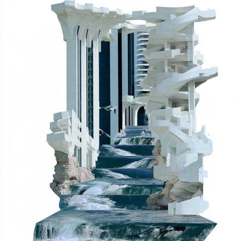 Harbor of White Arches style (SREF codes), Midjourney V8.2