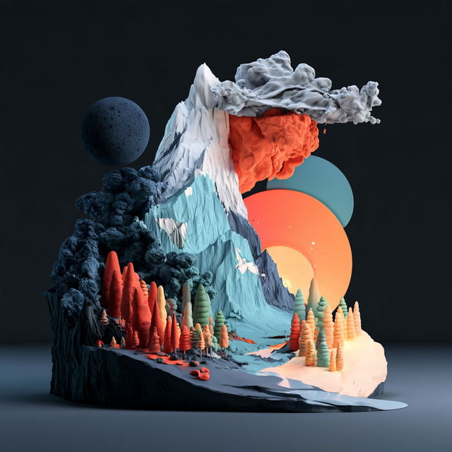 Mosaic Stagecraft style, Midjourney V8.2, render 2 of 4