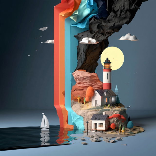 Mosaic Stagecraft style, Midjourney V8.2, render 1 of 4