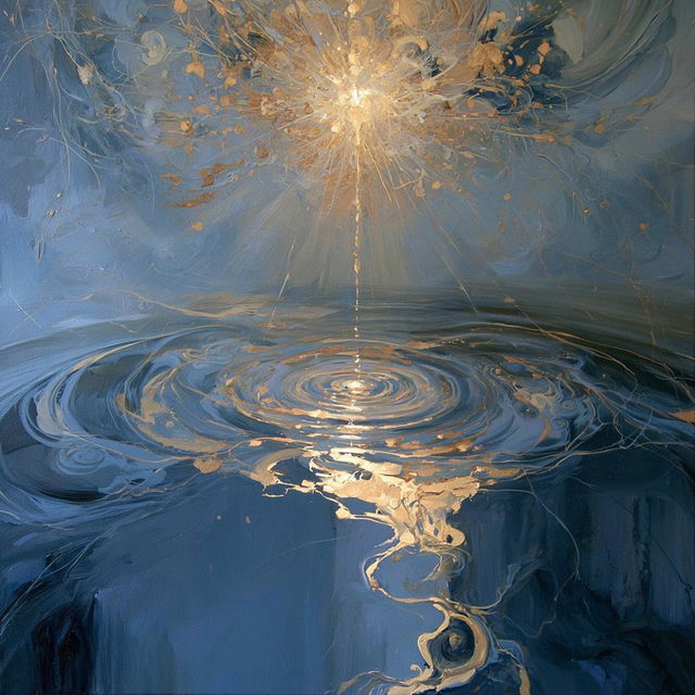 Indigo Whirlpool style, Midjourney V8.2, render 2 of 4
