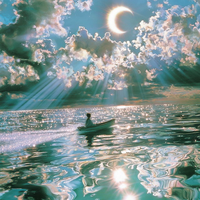 Iridescapes style, Midjourney V8.2, render 4 of 4