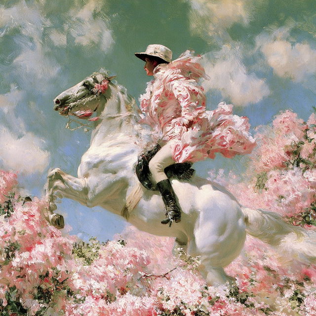 Chiaroscuro Horseplay style, Midjourney V8.2, render 4 of 4
