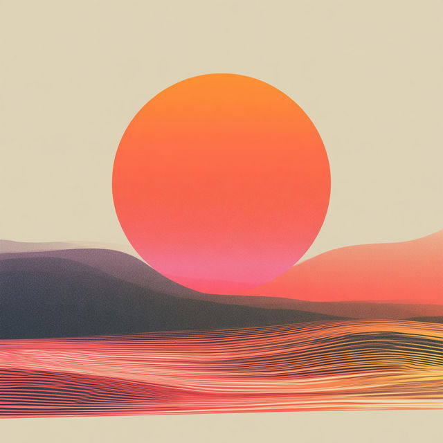 Gradient Loom Theory style, Midjourney V8.2, render 1 of 4