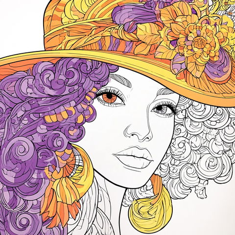 Chroma Curl Lithography style (SREF codes), Midjourney V8.2