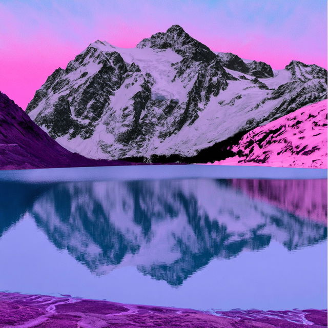 Chromalpine style, Midjourney V8.2, render 3 of 4