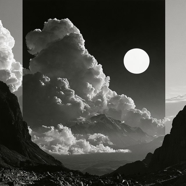 Monolithomontage style, Midjourney V8.2, render 2 of 4