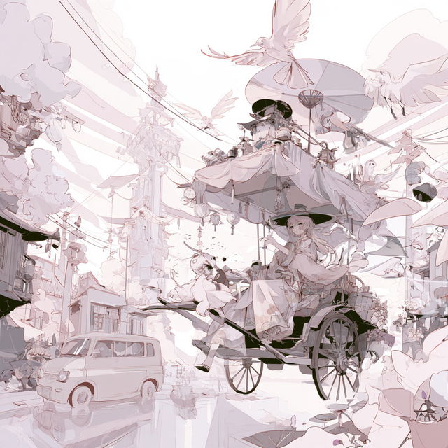 Cloudline Rococo style, Midjourney V8.2, render 4 of 4
