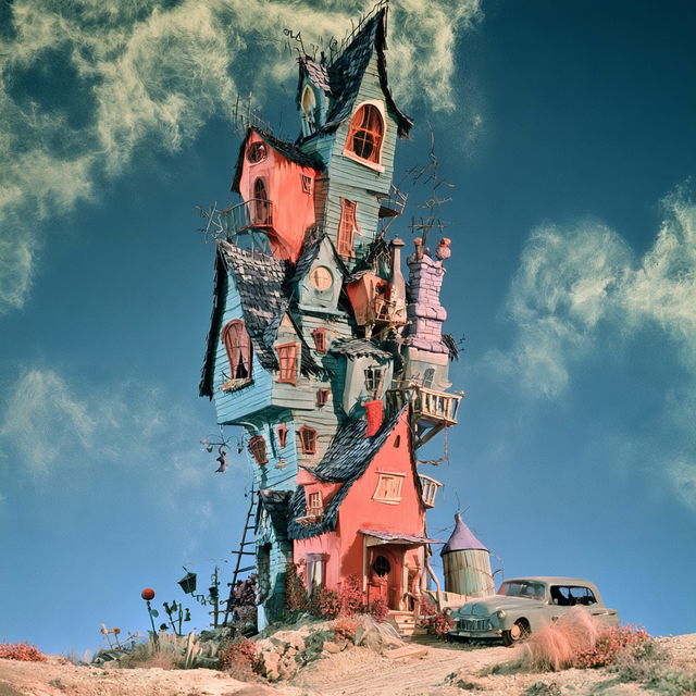 Cloudcandelabra style, Midjourney V8.2, render 1 of 4