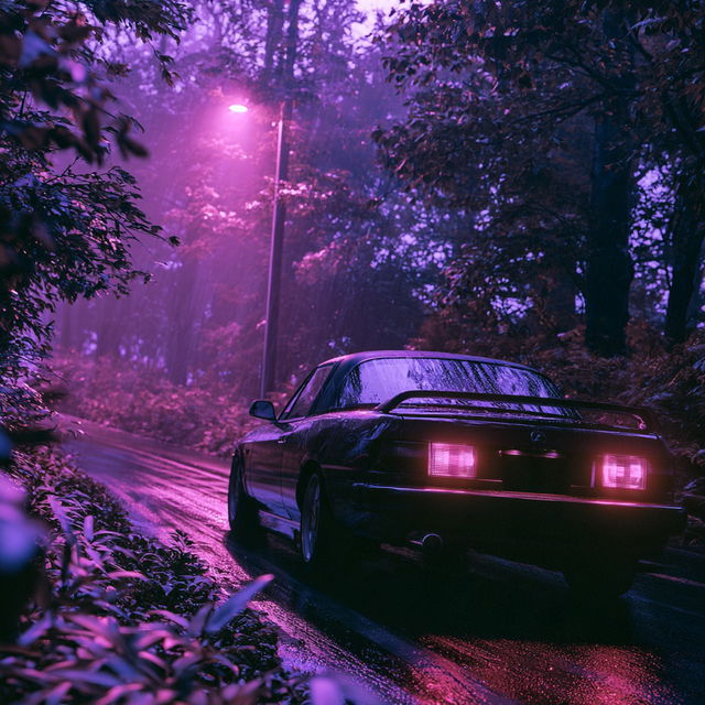 Marbled Headlight District style, Midjourney V8.2, render 3 of 4