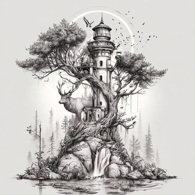 Monastarchitecture style, Midjourney V8.2, render 1 of 4