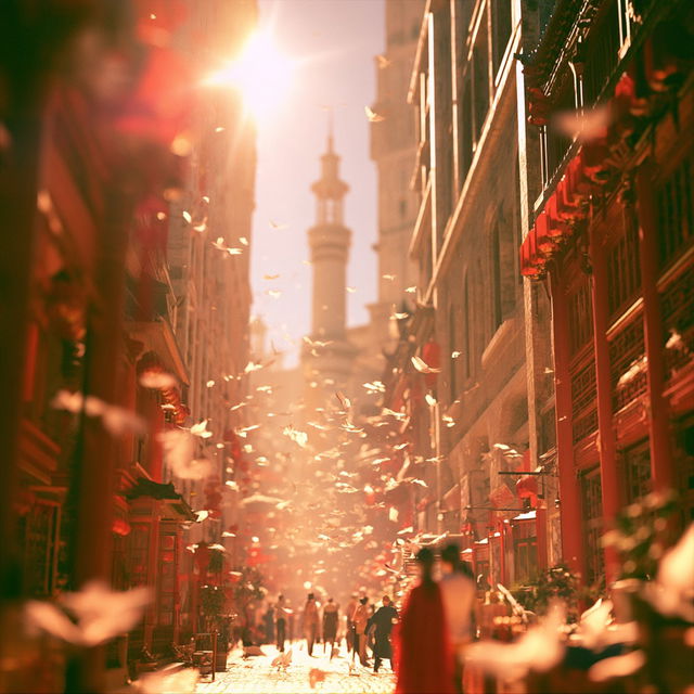 Sunthread Chiaroscura style, Midjourney V8.2, render 2 of 4