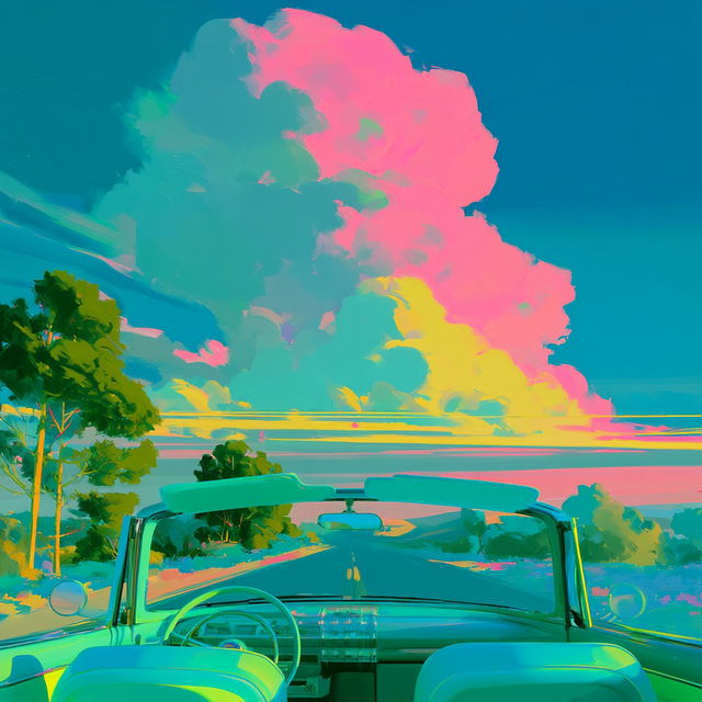 Turquoise Heat Index style, Midjourney V8.2, render 1 of 4