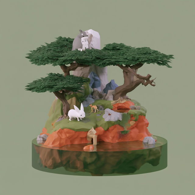 Terraced Toyworld style, Midjourney V8.2, render 2 of 4