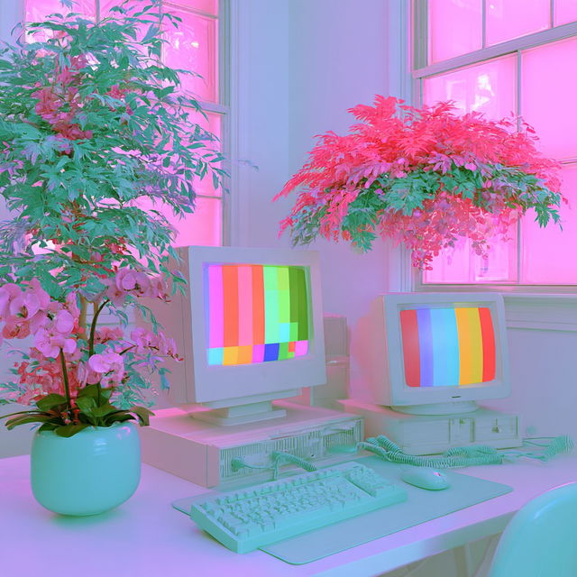 Chromabungalow style, Midjourney V8.2, render 2 of 4