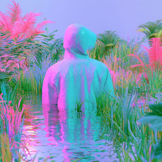 Chromabungalow style, Midjourney V8.2, render 1 of 4