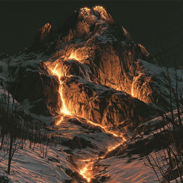 Pyroclast Inkwild style, Midjourney V8.2, render 2 of 4