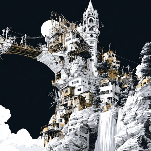 Ocheromontage style, Midjourney V8.2, render 4 of 4