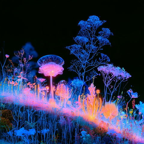 Biolumarch style (SREF codes), Midjourney V8.2