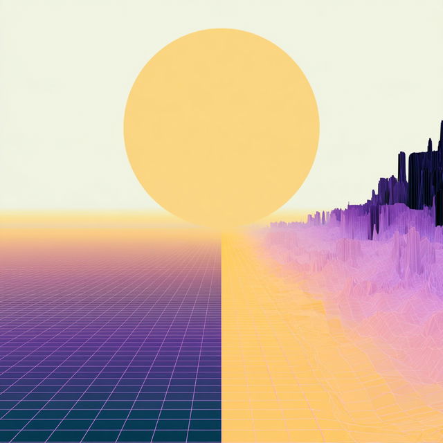 Lavender Fault Optics style, Midjourney V8.2, render 4 of 4
