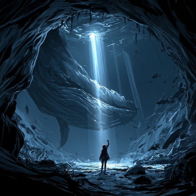 Backlit Karst Expressionism style, Midjourney V8.2, render 2 of 4