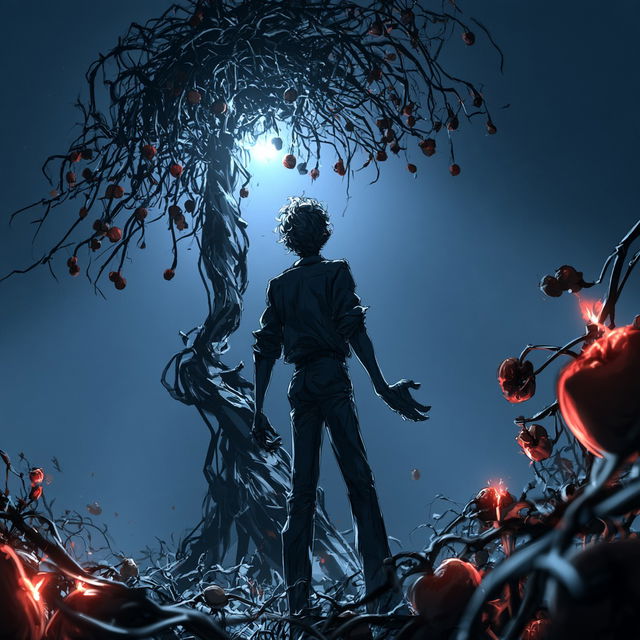 Backlit Karst Expressionism style, Midjourney V8.2, render 3 of 4
