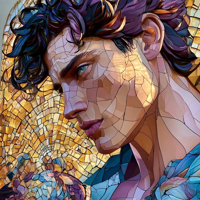 Facetmosaic style, Midjourney V8.2, render 2 of 4
