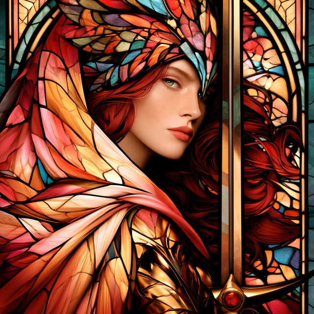 Leaded Florist Gothic style, Midjourney V8.2, render 3 of 4