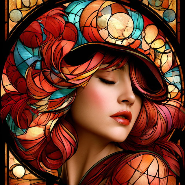 Leaded Florist Gothic style, Midjourney V8.2, render 1 of 4