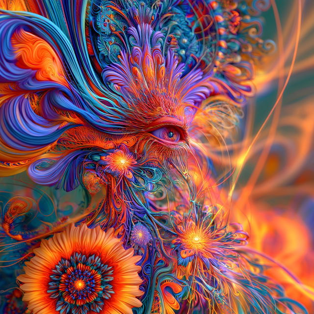 Ornamentopsyche style, Midjourney V8.2, render 4 of 4