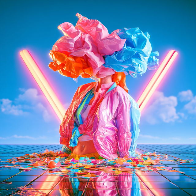 Fluorink style, Midjourney V8.2, render 2 of 4