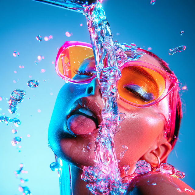 Fluorink style, Midjourney V8.2, render 4 of 4
