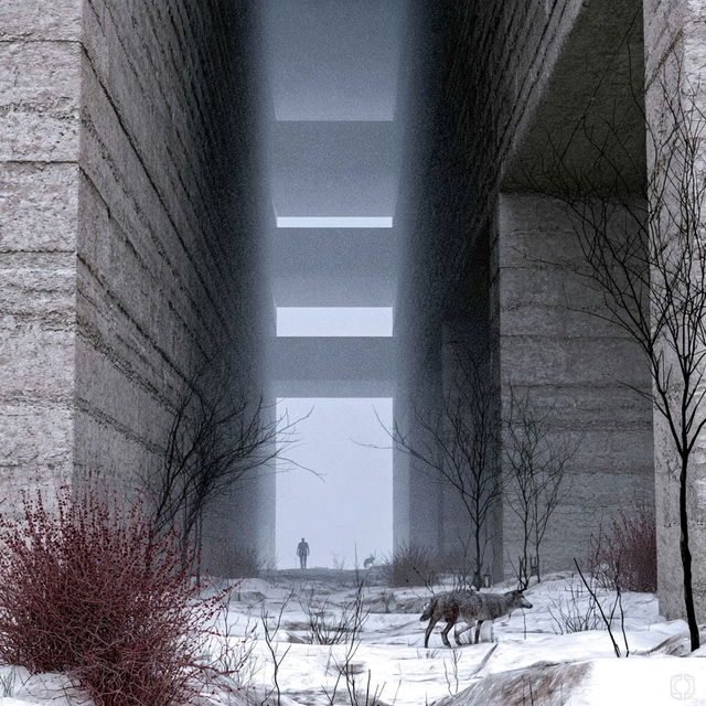 Corridorwarp style, Midjourney V8.2, render 4 of 4
