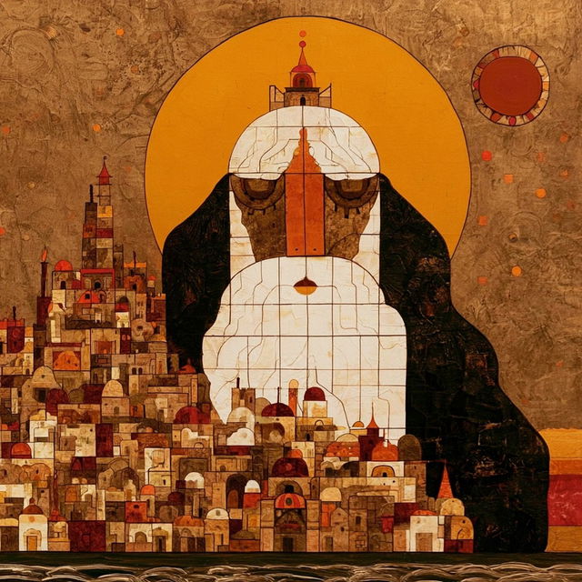 Mosaicophore style, Midjourney V8.2, render 4 of 4