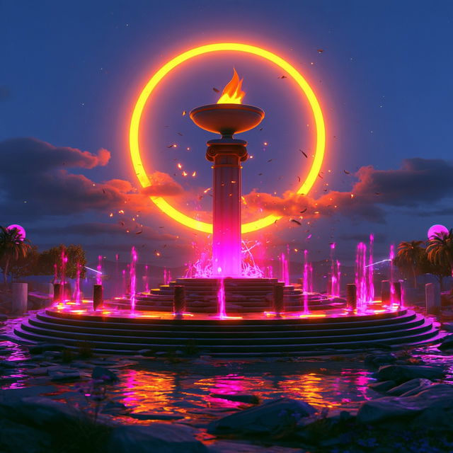 Sunmetal Afterglow style, Midjourney V8.2, render 3 of 4