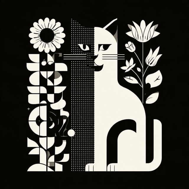 Inkgrid Constructivism style, Midjourney V8.2, render 2 of 4