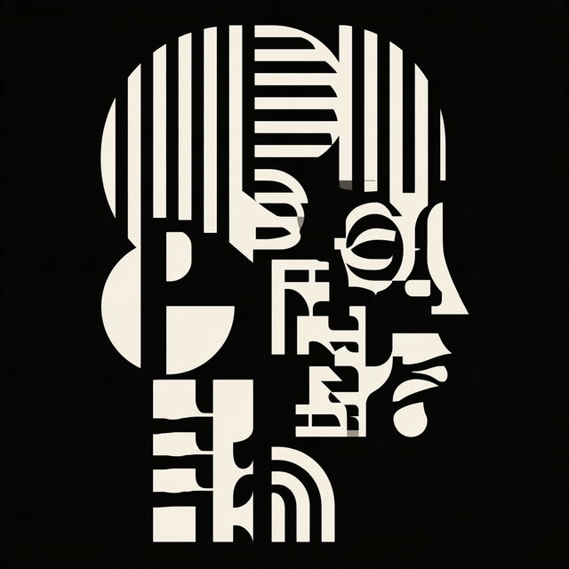 Inkgrid Constructivism style, Midjourney V8.2, render 4 of 4