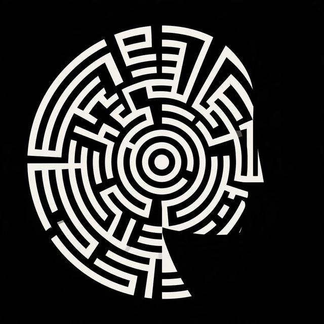 Inkgrid Constructivism style, Midjourney V8.2, render 3 of 4