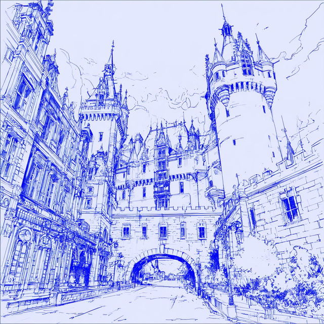 The Azure Fume Cartographers style, Midjourney V8.2, render 3 of 4