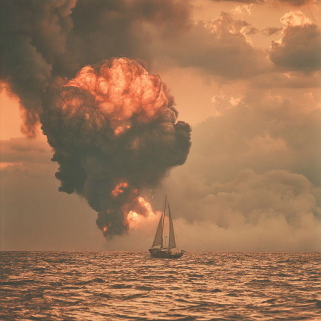 Pyroclastique style, Midjourney V8.2, render 3 of 4