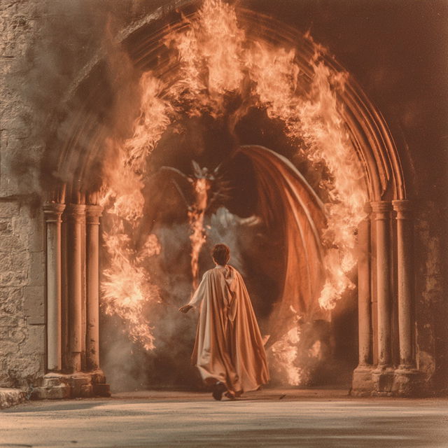 Pyroclastique style, Midjourney V8.2, render 2 of 4