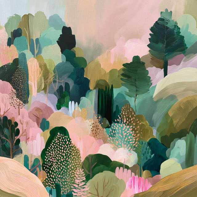 Pastel Phyllocubism style, Midjourney V8.2, render 4 of 4