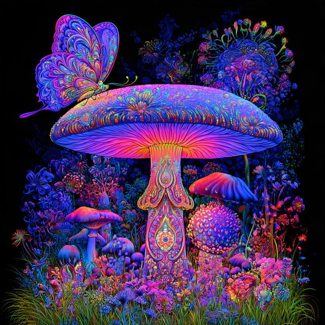 Pulsar Mycelium style, Midjourney V8.2, render 1 of 4