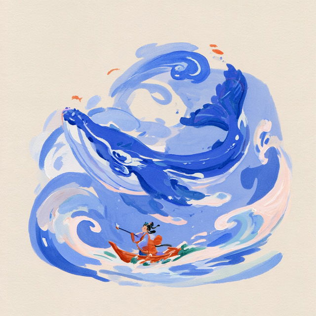 Brushwave Folklorics style, Midjourney V8.2, render 1 of 4